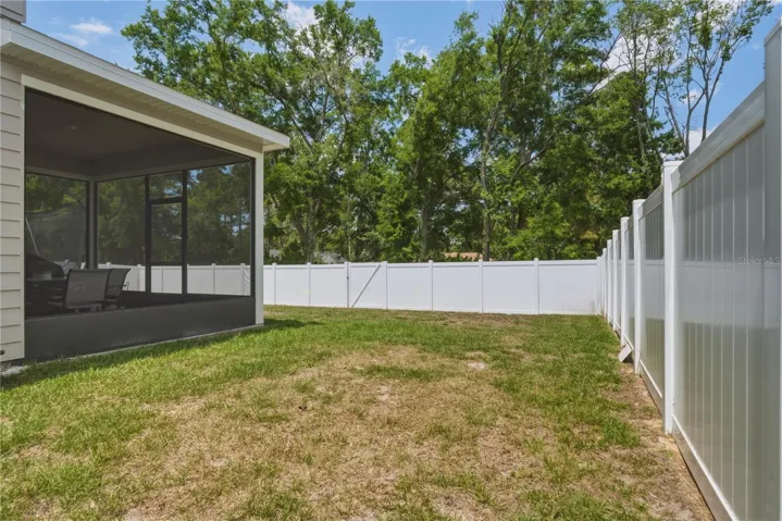 Side backyard view