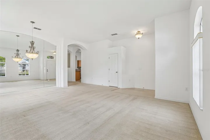 Family room and dining room combo