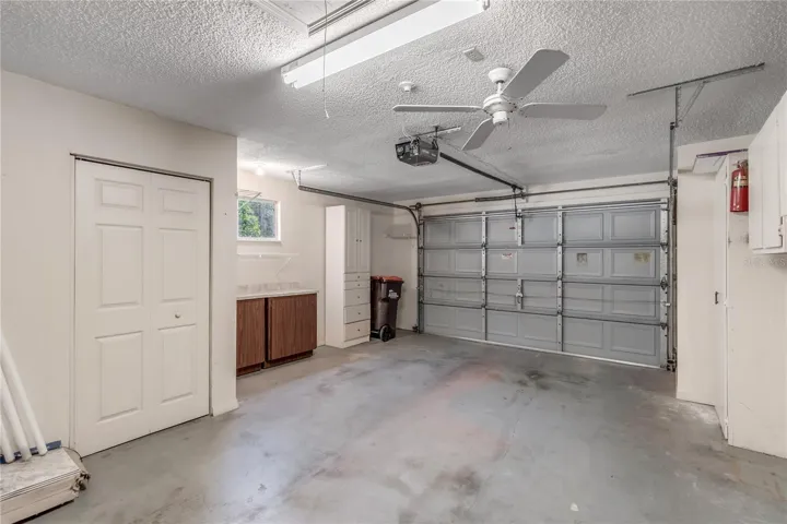 Oversized Garage with storage room
