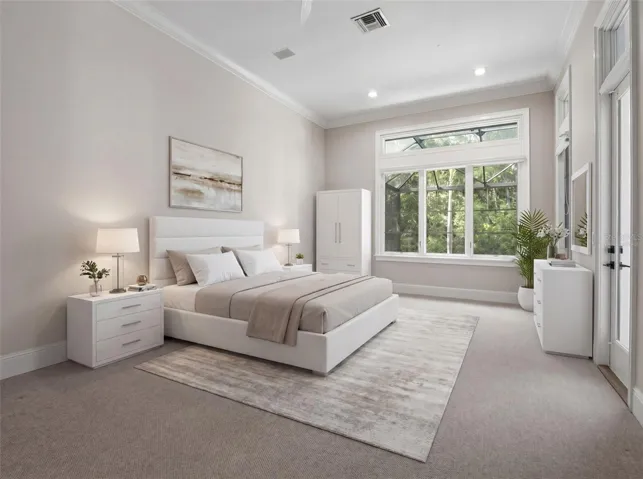 Virtually Staged Primary Suite
