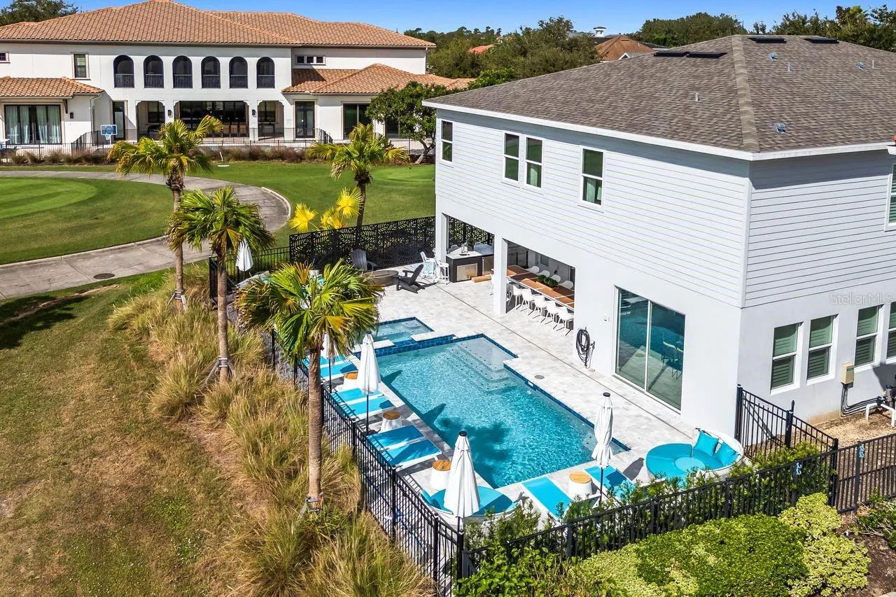 Drown angle view of the Pool