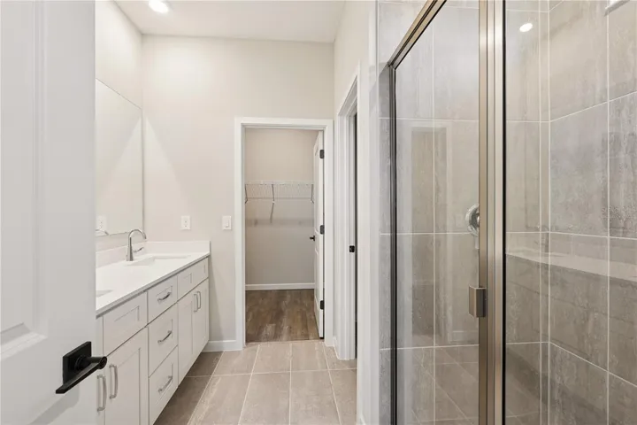 Virtually Staged Primary Bathroom