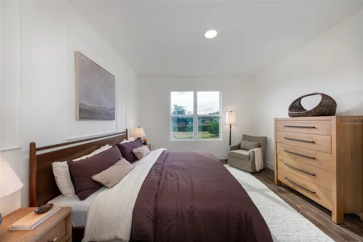 Virtually Staged Primary Bedroom