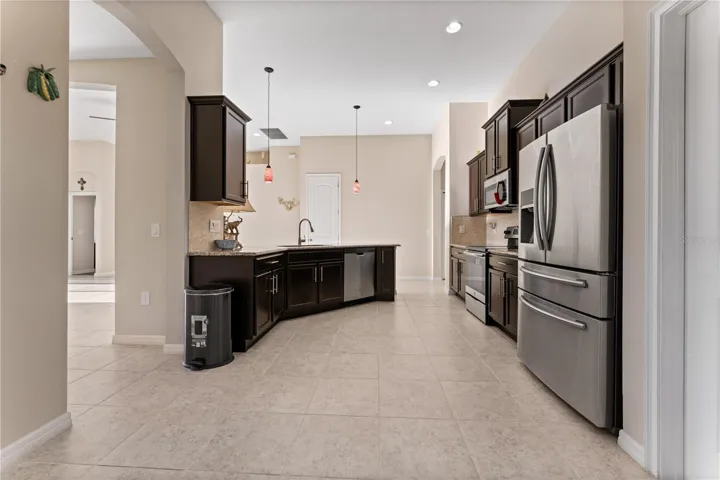 Large Kitchen with plenty of cabinets and Pantry
