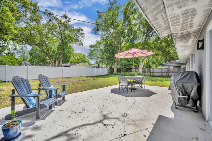 Backyard patio