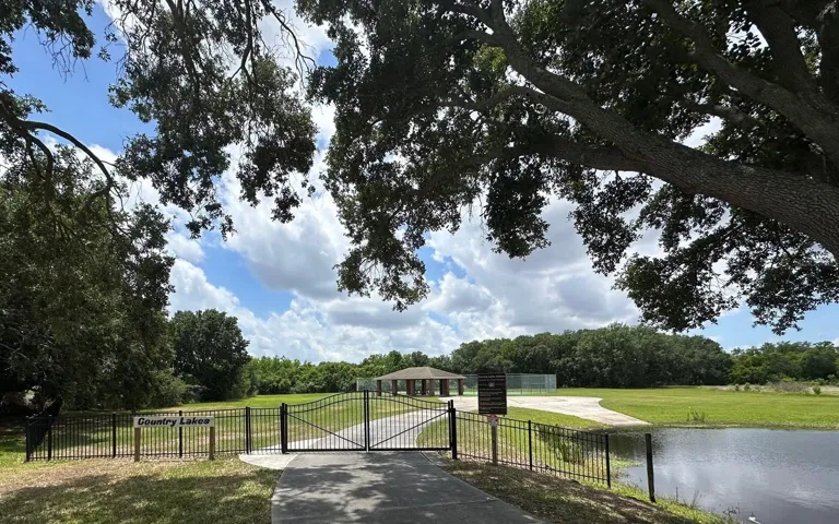 Community gated area with pavillion, tennis and boat ramp to Black Lake and Lake Tilden