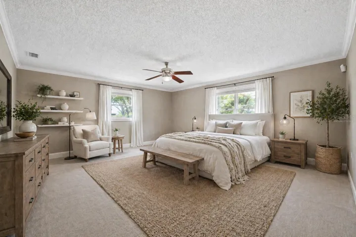 Virtually Staged Primary Suite