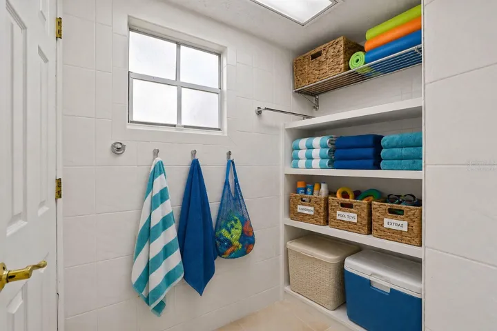 Virtually Staged Pool Bath