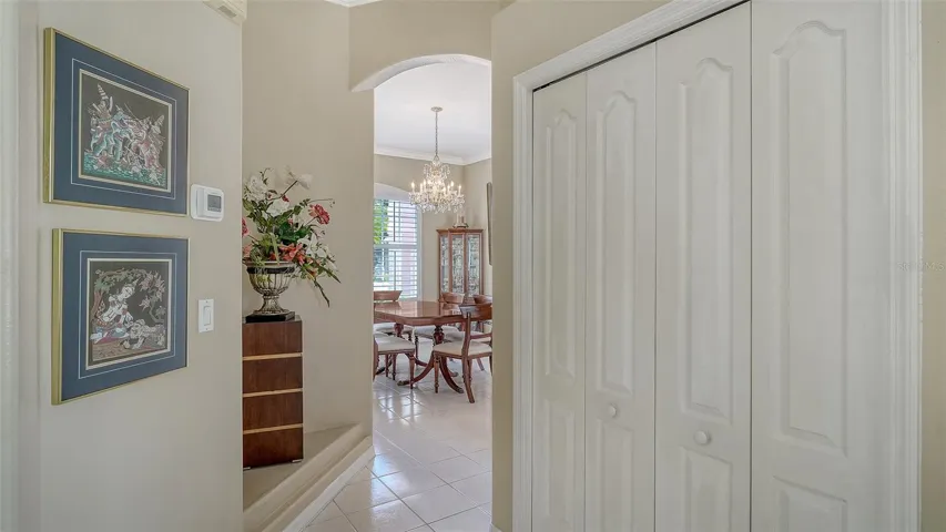 Entrance to east wing from dining area