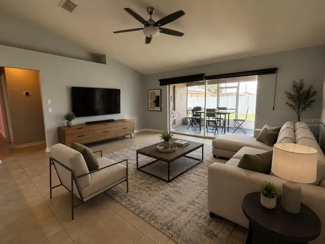 Virtually Staged Living Room