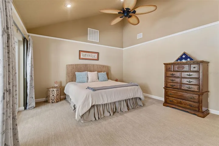 Primary Bedroom w/Soaring Ceiling