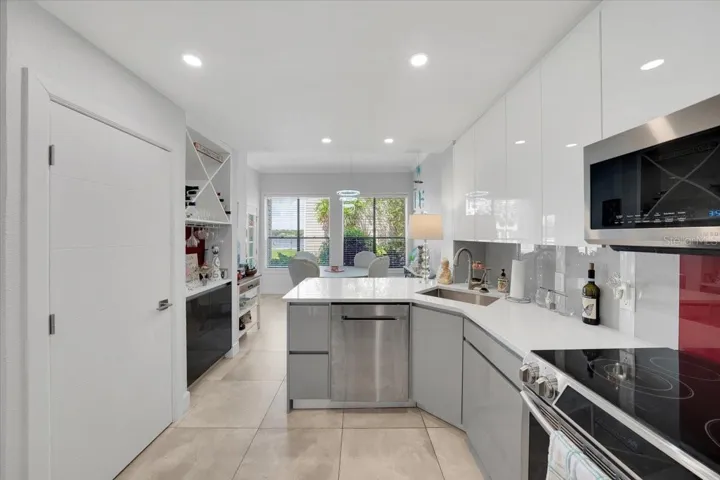 Lake views from the kitchen!