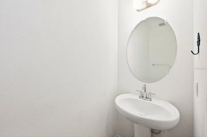 Convenient main floor half bath.