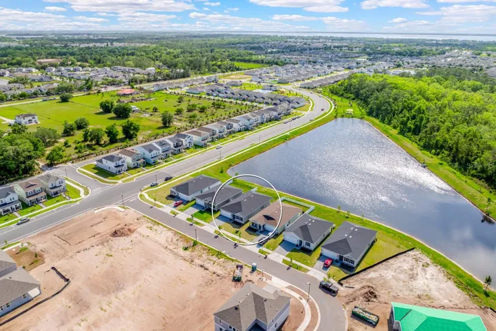 Premium pond lot in a new community.