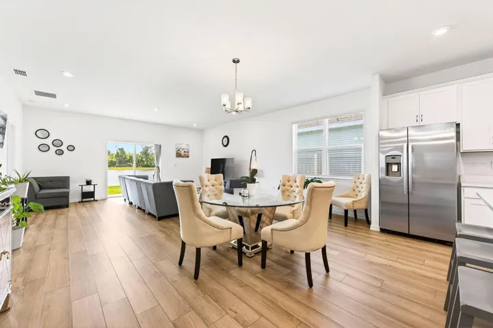 Light filled open concept living.