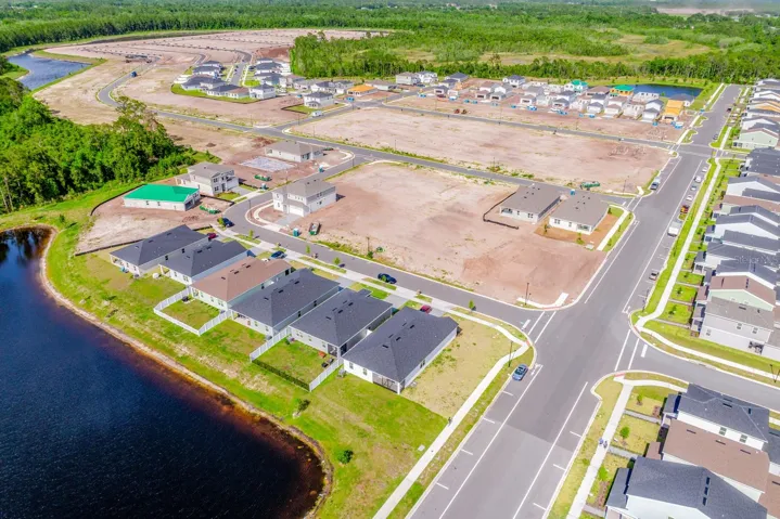 Premium pond lot in a new community.