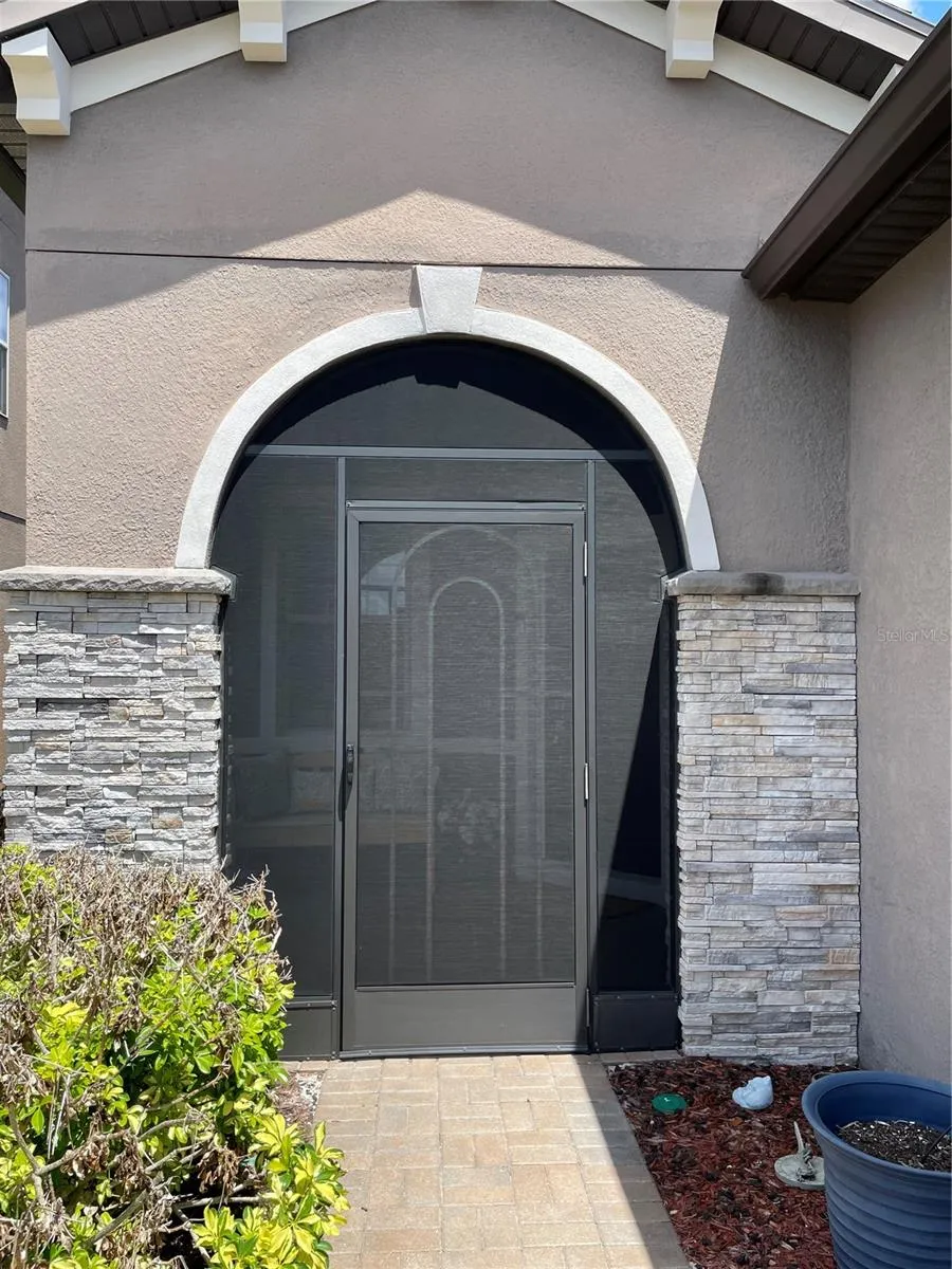 Screened front porch