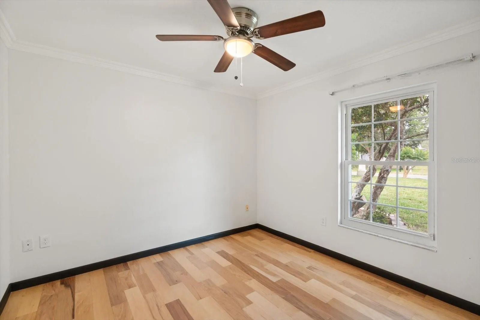 New engineered hardwood floor in 3rd bedroom