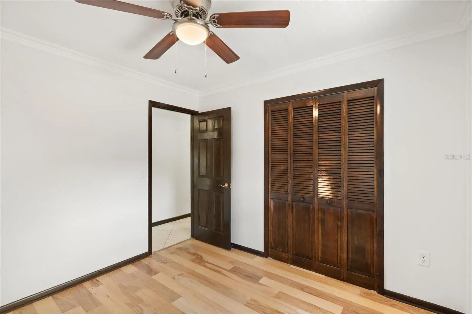 New engineered hardwood floor in 4th bedroom