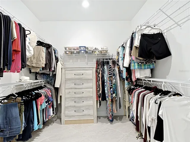 Primary walk in closet