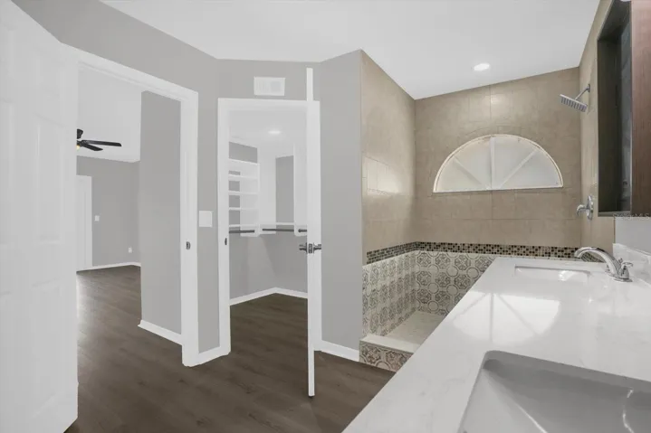 Master Bathroom with standing shower
