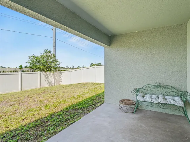Covered back porch