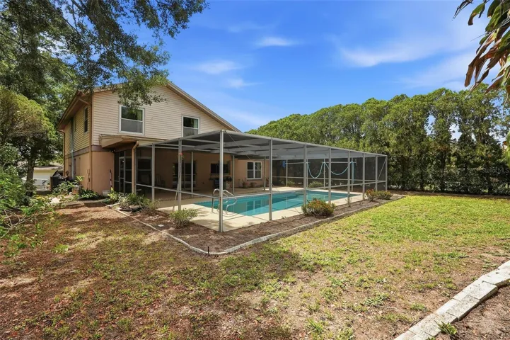 Aerial View of the backyard