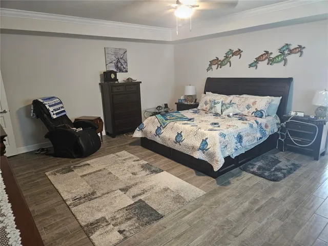 Master bedroom w/tray ceiling