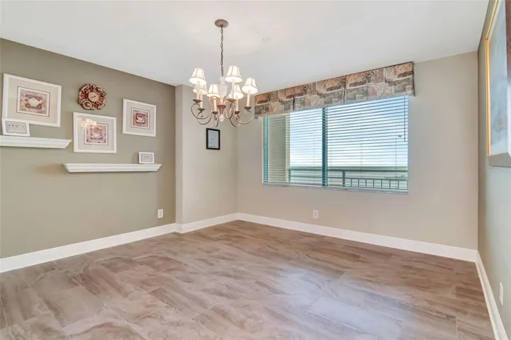 Large dining room with intercoastal views