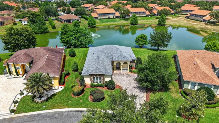 Aerial Front Elevation with Water Views!