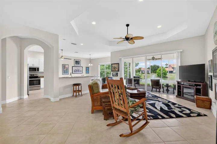 Living, Dining, and Kitchen