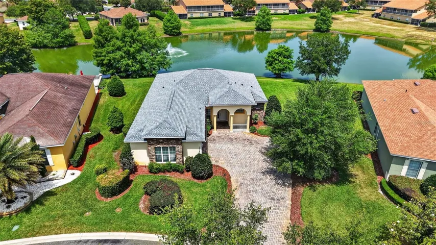 Aerial Front Elevation with Water Views!
