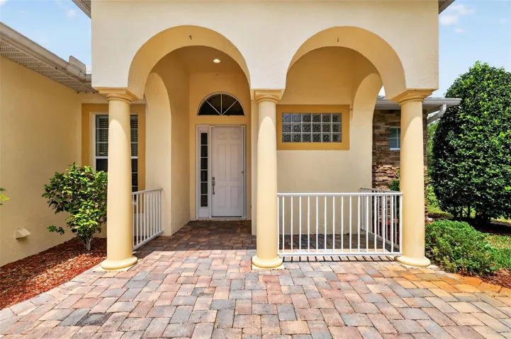 Paver Front Porch and Entry