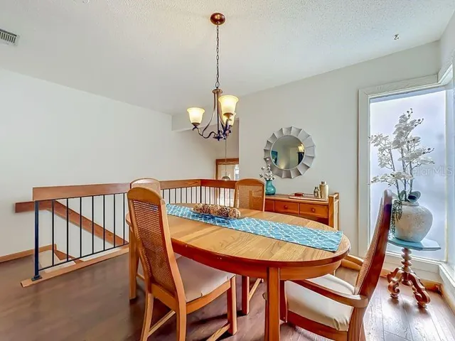 Dining Room with large picture window for natural ightng