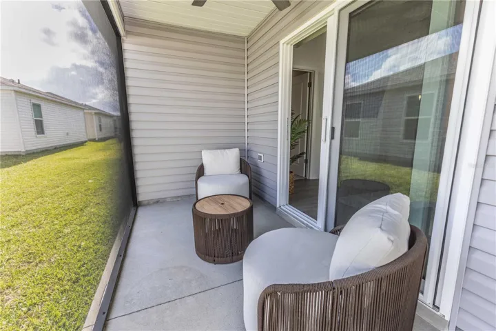 Screened in patio