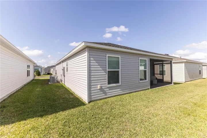 Rear view of home