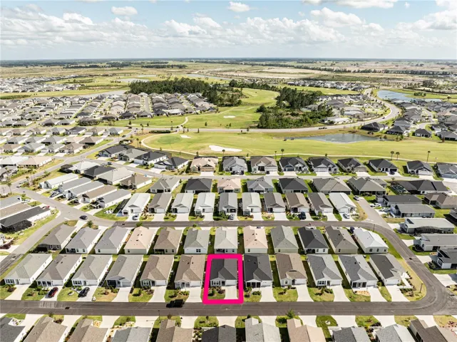 Aerial view of property