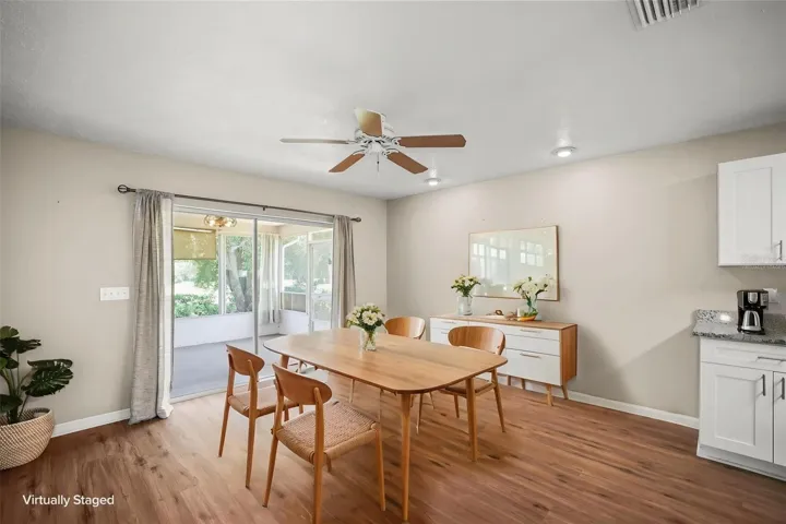 Virtually Staged Dining room