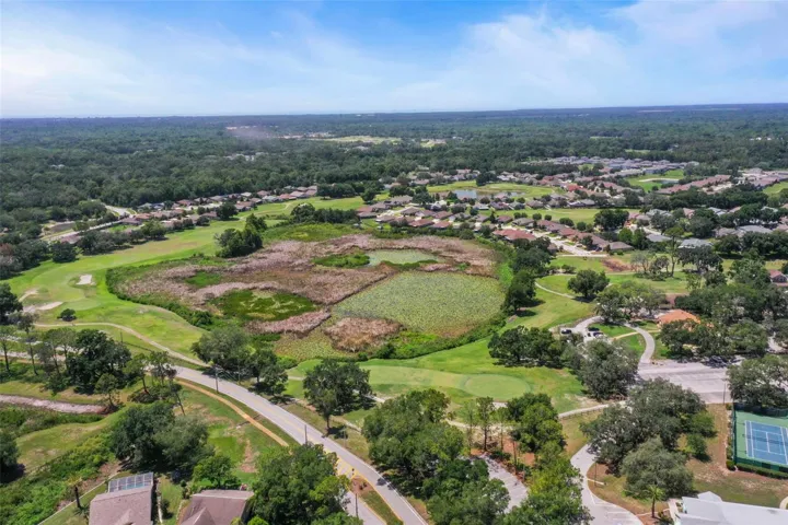 Drone views of the golf course