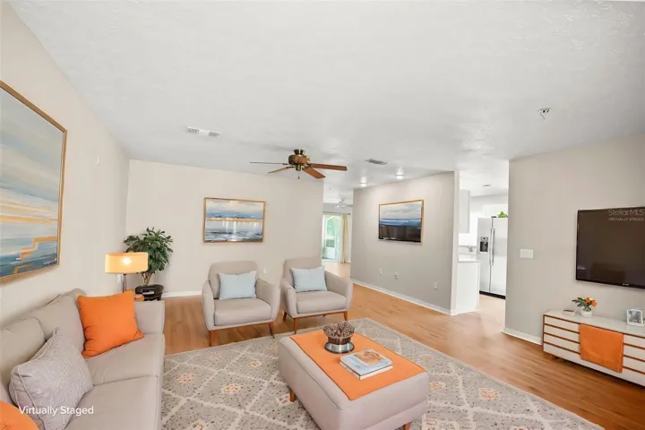 Virtually Staged Livingroom
