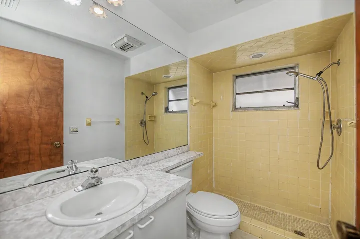 Guest bath with step in shower