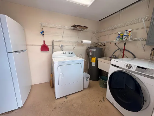Laundry Storage Room Off of Carport