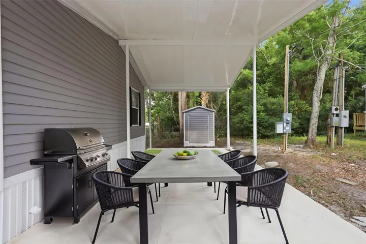 Carport or outside patio area