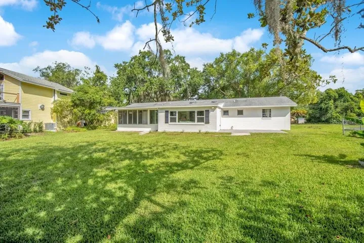 rear of home