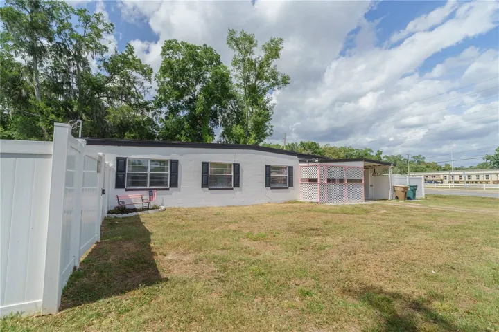 Large front yard