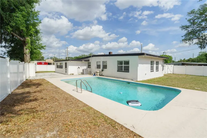 Large back yard