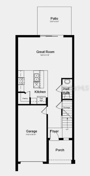 Floor 1 - Additional Highlights Include: GE refrigerator, washer and dryer, extended tile floor on the main level, and window blind throughout the whole house