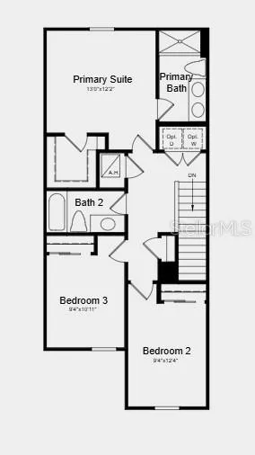 Floor 2 - Additional Highlights Include: GE refrigerator, washer and dryer, extended tile floor on the main level, and window blind throughout the whole house