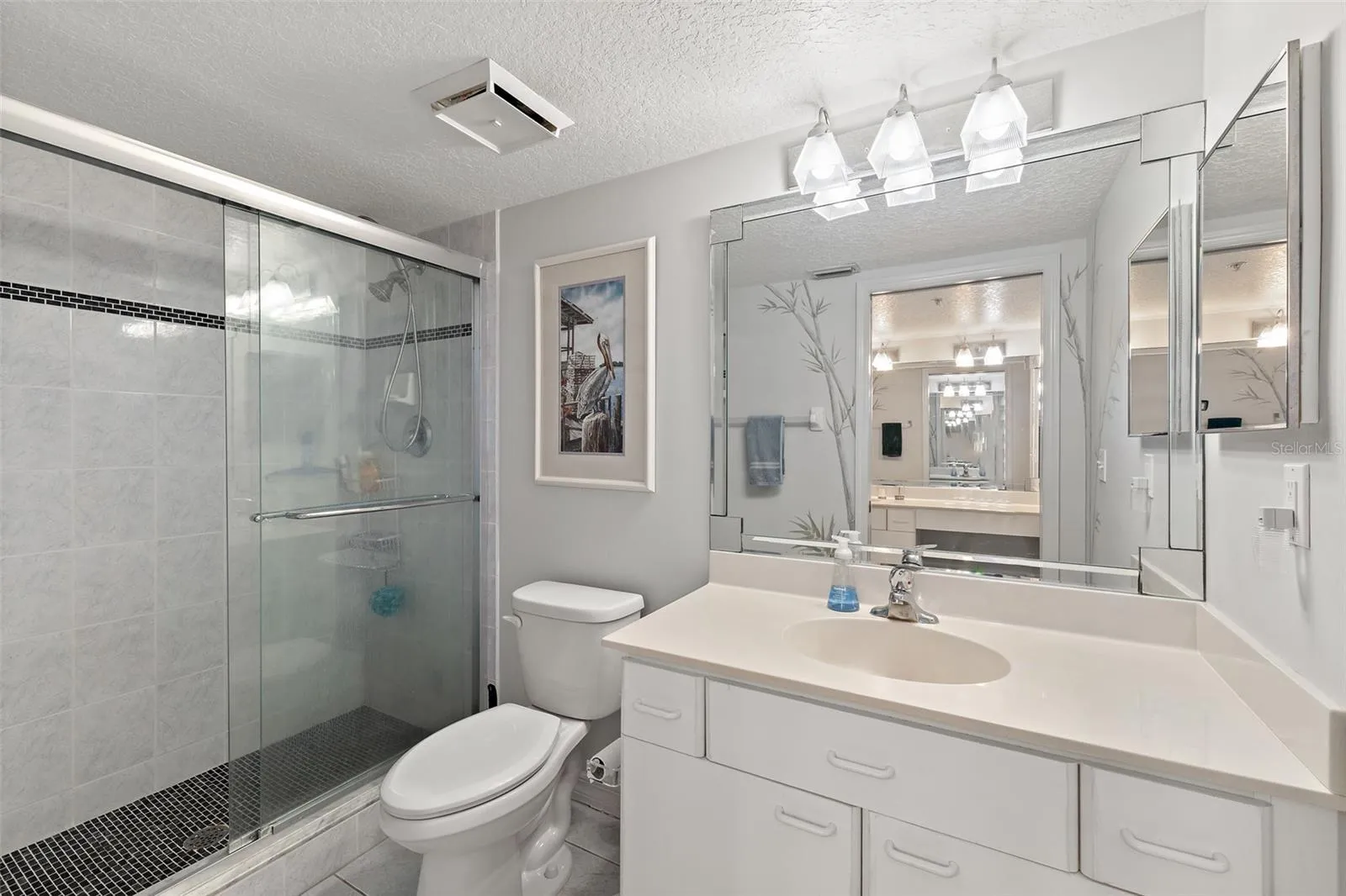 Tiled Walk-In Shower &amp; Second Vanity