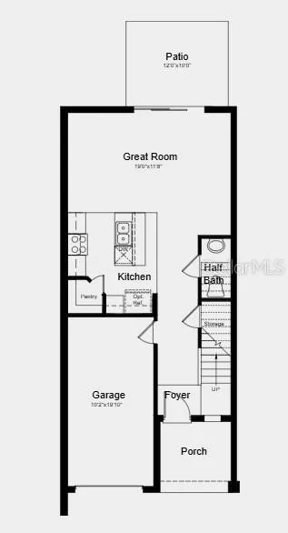 Floor 1 - Additional Highlights Include: GE refrigerator, washer and dryer, extended tile flooring on the main level, and window blinds throughout the whole house